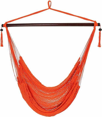Hanging Caribbean Outdoor Patio Double Polyester Rope Hammock 100kg Sampai 150kg