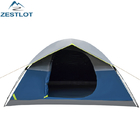 Black 4-5 Person Family Waterproof UV Protection Black Coating Outdoor Camping Tent