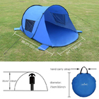 UV 50 protection 210T Polyester Beach Sun Shade Tent