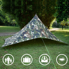4 Persons Windproof 210T Polyester Camping Sun Shelter