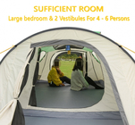 Large Skylight 360×210cm Pop Up Camping Tent For Beach