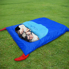 210*160cm 190T Polyester Warm Sleeping Bags For Camping