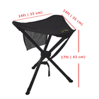 Anti Slip Tri Leg 17ft Camping Folding Chairs