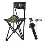 Heat Resistant 2kg Tripod Camping Chair For Fishing