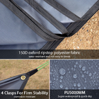 Portable PU3000mm Waterproof 150D Camping Ground Sheet