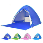 Windproof Silver Coated 190T Beach Sun Shade Tent