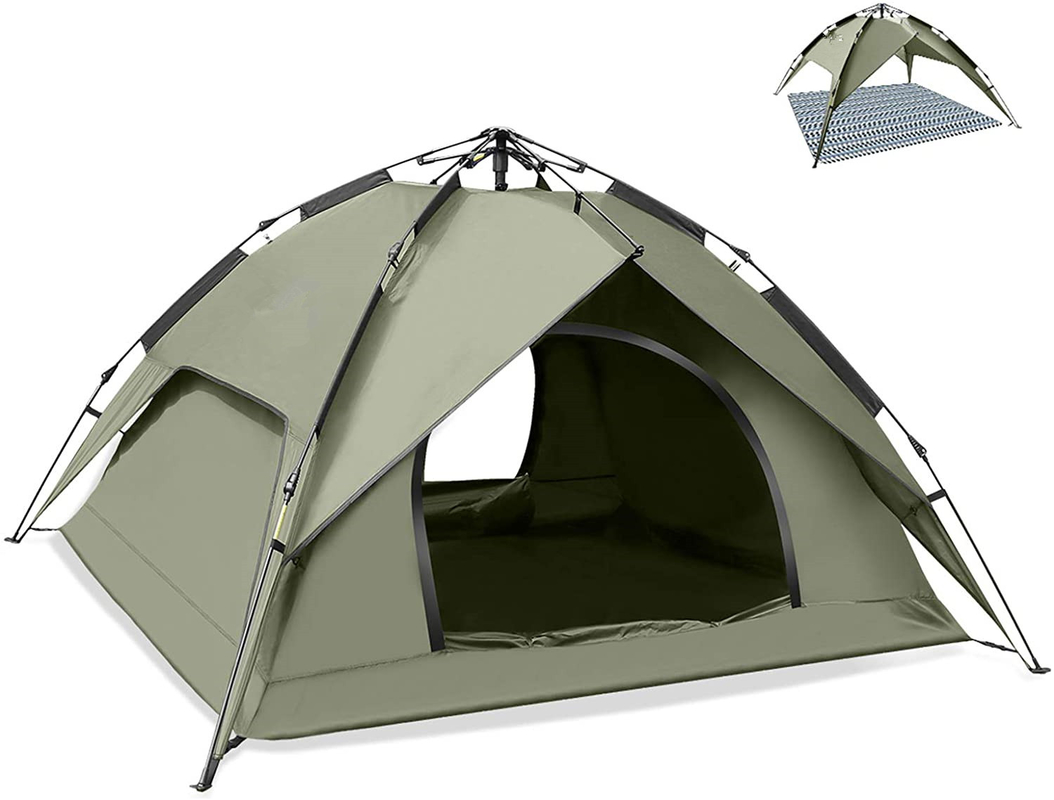 7.4lbs Waterproof Dome Pop Up Camping Tent For Family