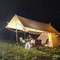 1000mm Camping Cotton Canvas Tenda 3 Sampai 4 Orang Bentuk Piramida Tenda Canopy Spire