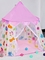 135 CM Mainan Tenda Berkemah Di Luar Ruangan Portabel Dalam Ruangan Anak-anak Putri Castle Bermain Tenda