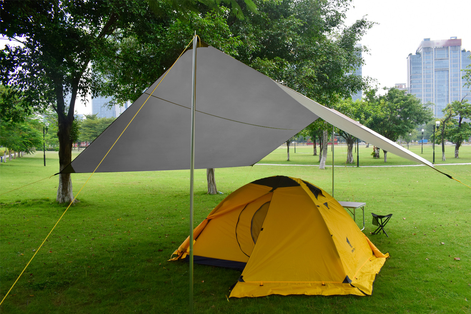 58 Persons Outdoor Waterproof Rain Fly Sun Shelter Tent Tarp For Camping