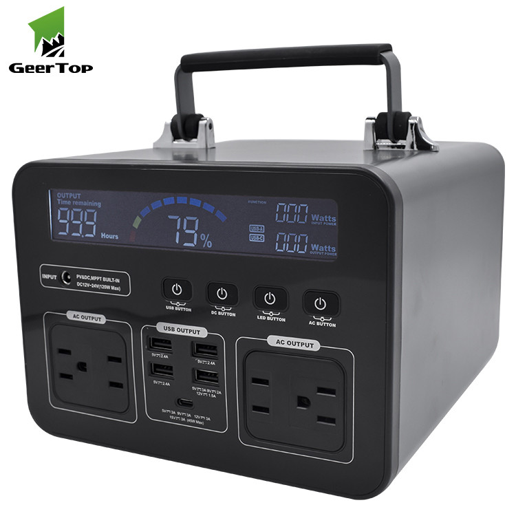 700W 189000mAh Portable Camping Power Bank With LED Lighting