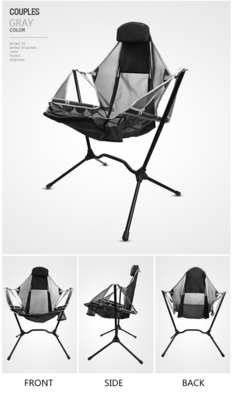 Metal Beach Moon Camping Outdoor Chairs