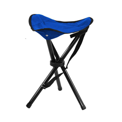 38CM Stainless Steel Camping Outdoor Chairs Portable Fishing Three Leg Folding Chair