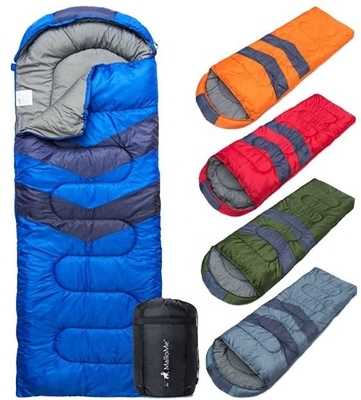 190T Polyester Cold Weather Camping Sleeping Gear Insulated Sleeping Pad For Backpacking