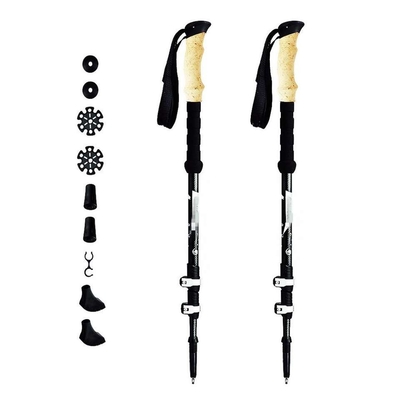 65 To 135cm Folding Walking Sticks For Hiking Outdoor Hiking Accessories Aluminum
