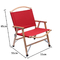 3KG Outdoor Wooden Chair With Arm Rest Odm Aluminum Kermit Adjustable Height Camping