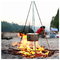 6 People Campfire BBQ Stove Grill Tripod Pot Hanger Picnic Fire Bracket Aluminum Alloy