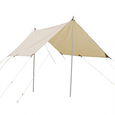 Black Coating Portable Sunscreen Canopy Outdoor Waterproof Teepee ODM