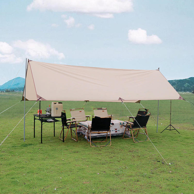 Black Coating Portable Sunscreen Canopy Outdoor Waterproof Teepee ODM