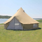 3각 철골 원추형 천막집 320gsm을 야영시키는 3m 베이지색 방화 벨 여트 텐트